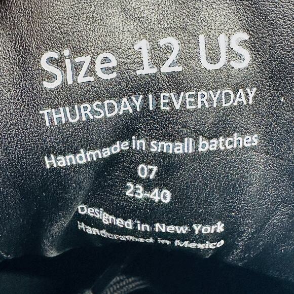 Thursday Boot Co. Men's Premier Black Leather Causal High Top Sneakers Size 12 - Picture 11 of 11